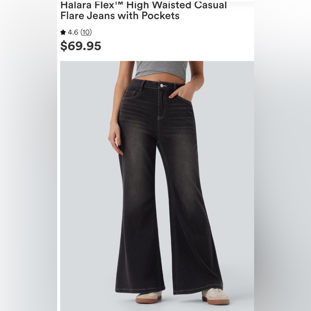 HALARA Black Women's Bootcut Jeans